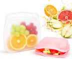 5Pcs Reusable Silicone Food Storage Bags, Leak‑Proof Freezer Storage Bags