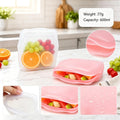 5Pcs Reusable Silicone Food Storage Bags, Leak‑Proof Freezer Storage Bags